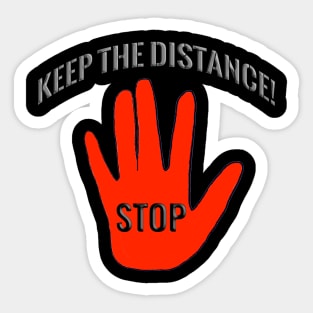 Keep the distance! Sticker